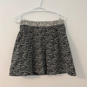 Banana Republic Black and White Skater Skirt
